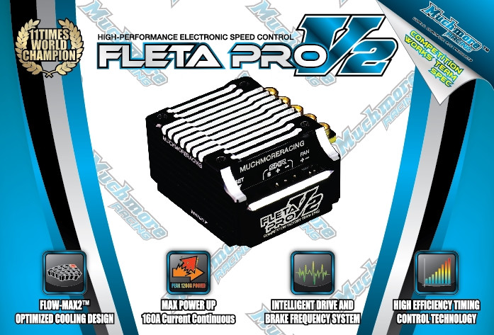 Muchmore FLETA PRO V2 Brushless ESC (Black) - BeachRC.com