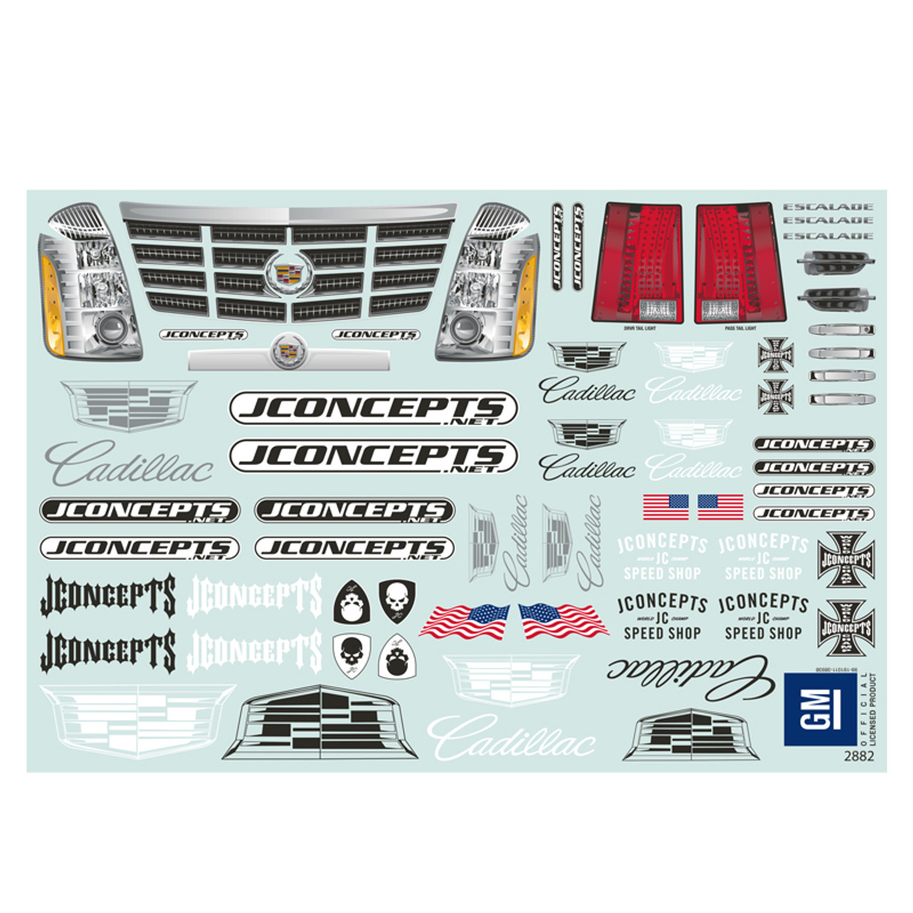 ミー JConcepts 2007 Cadillac Escalade MT Body (Losi LMT/Axial SMT