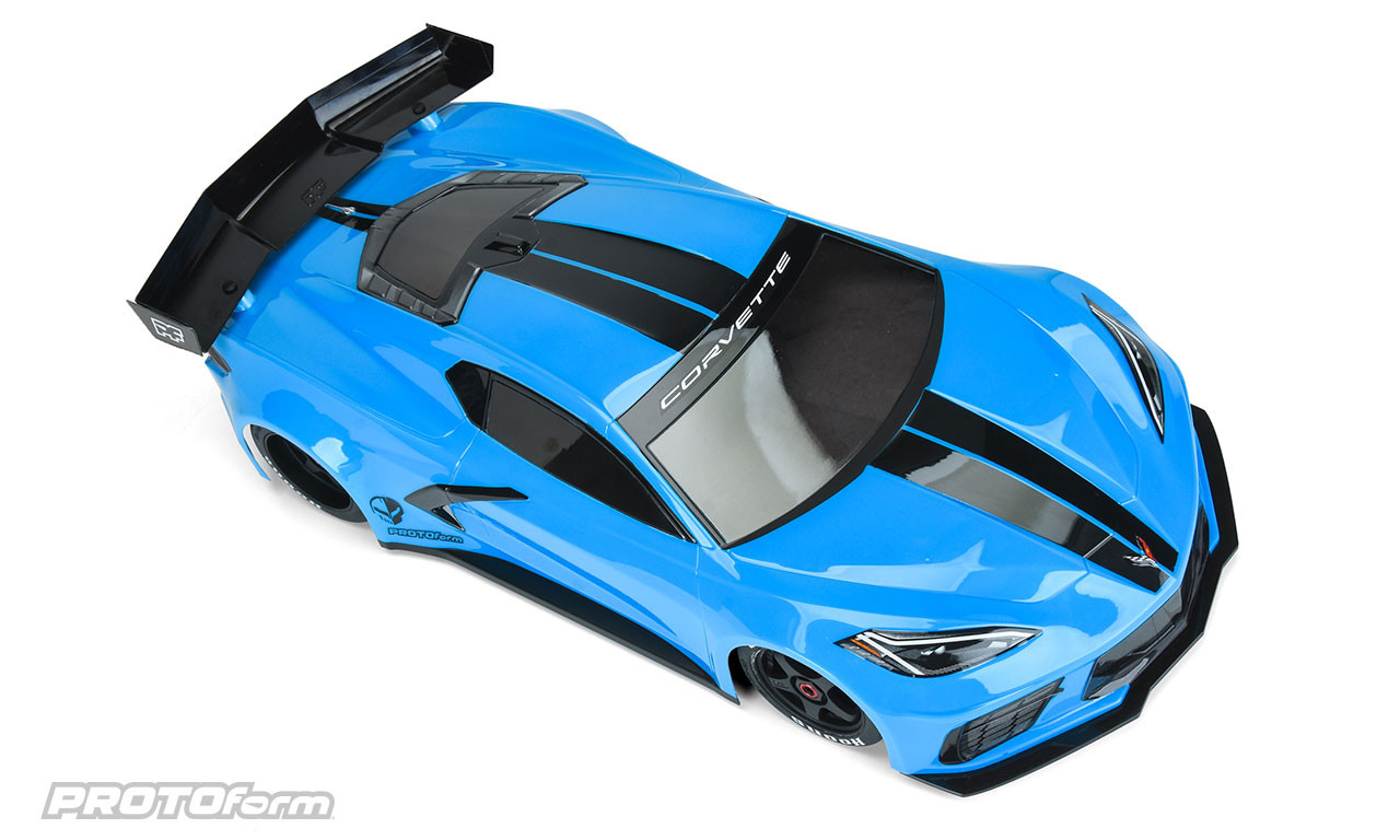 Protoform Chevrolet Corvette C8 Clear Body for ARRMA Felony