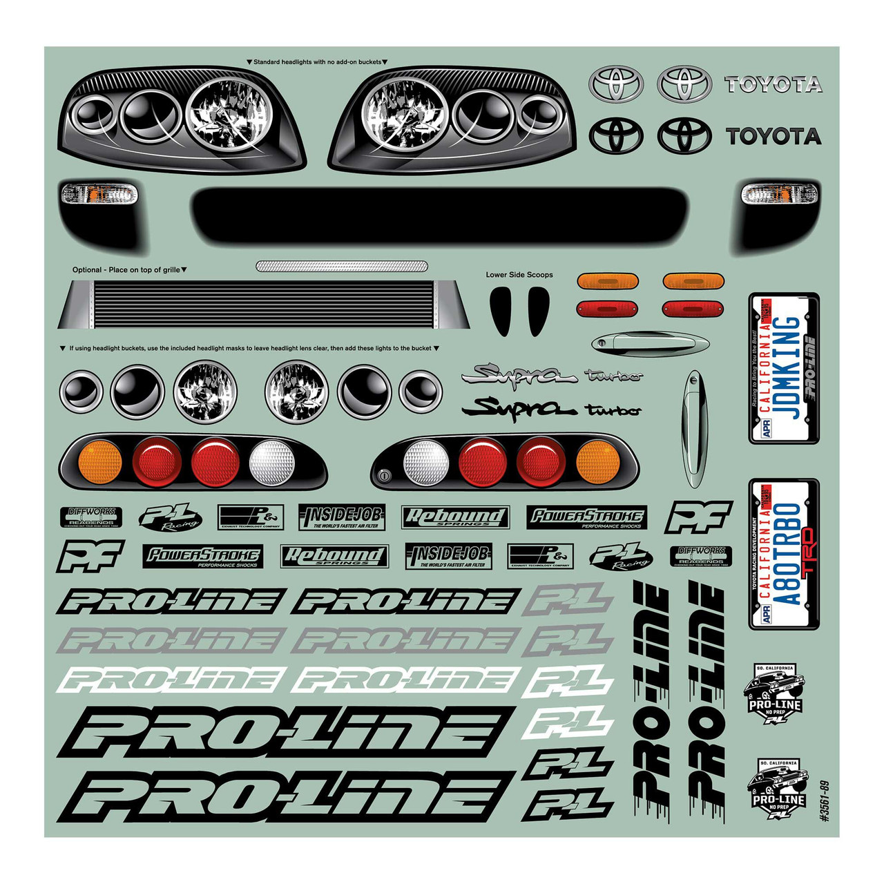 Pro-Line 1995 Toyota Supra Short Course No Prep Drag Racing Clear