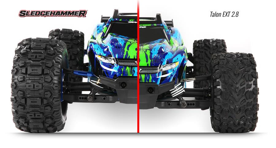 ミミ Sledgehammer Extreme Terrain Tires and Wheels for the rustler 4x4