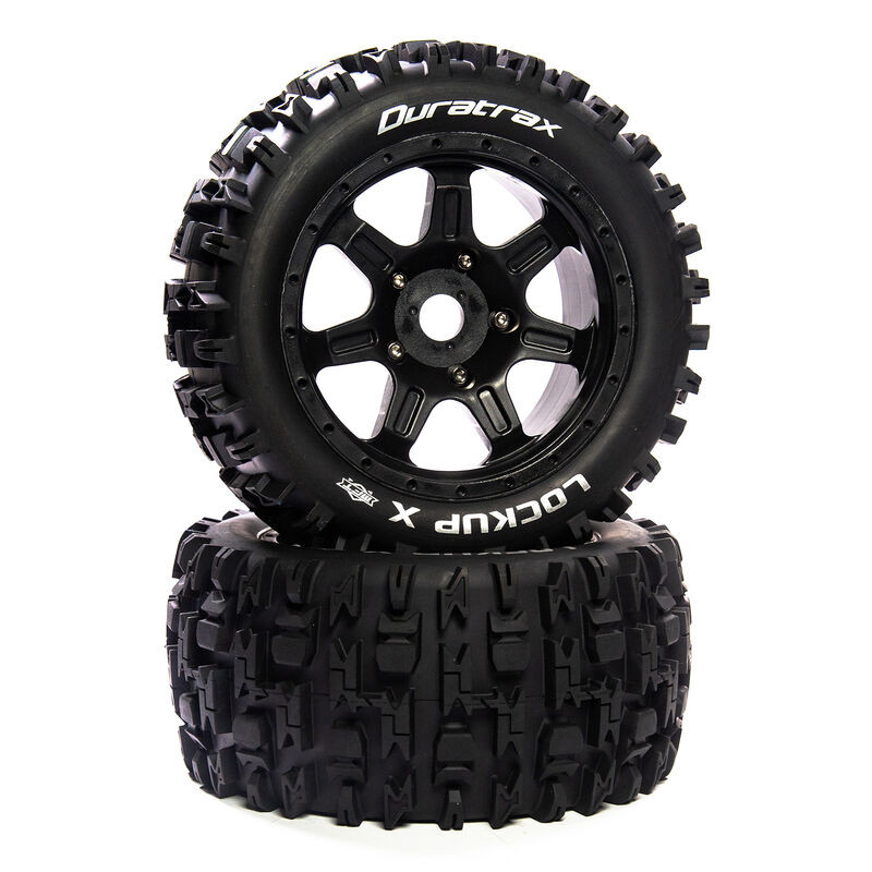 DuraTrax Lockup X Belted Mounted Black 24mm Kraton 8S (2