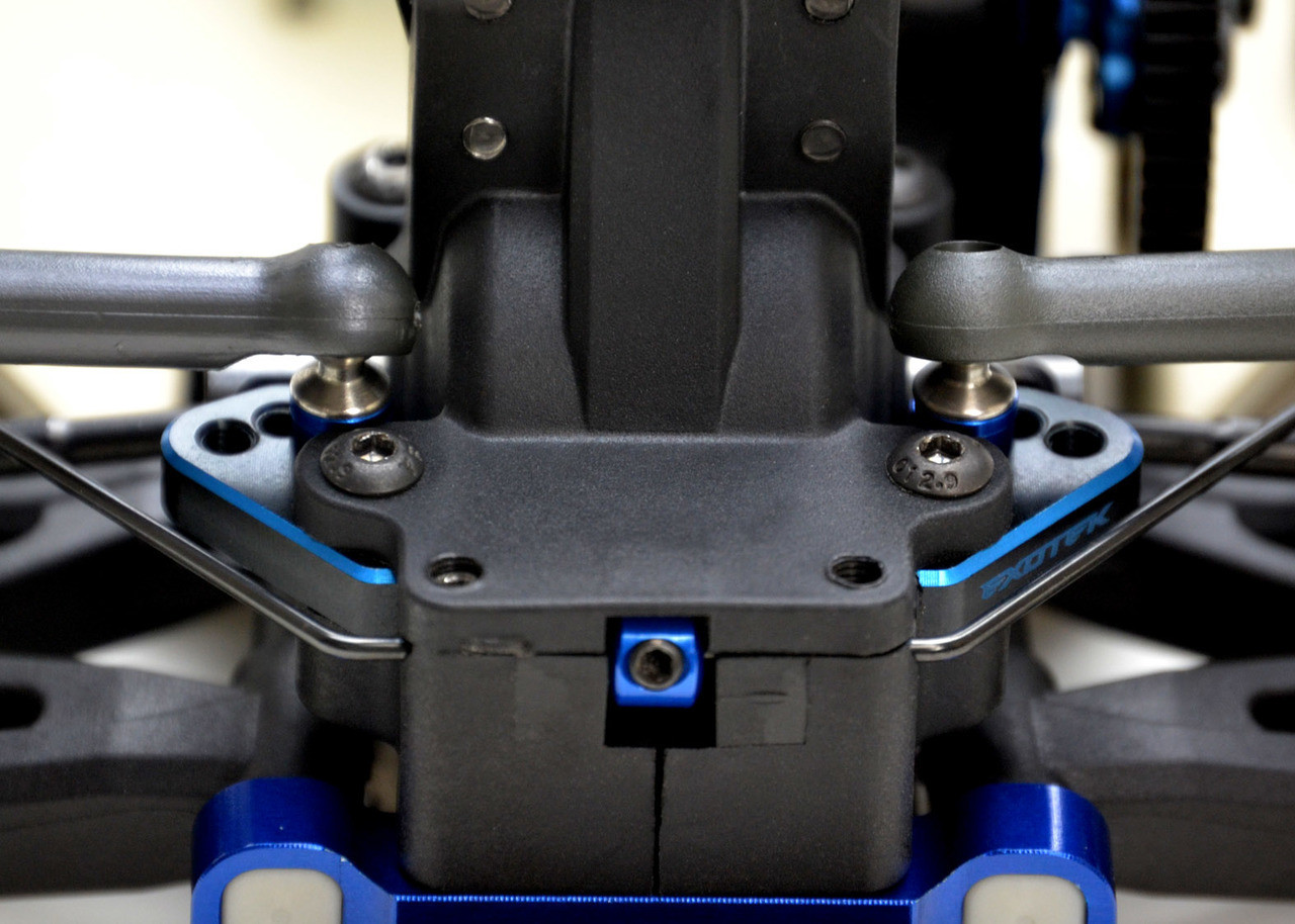 Exotek B6.3/T6.1/SC6.1 Aluminum Rear Ball Stud Mount (Black/Blue