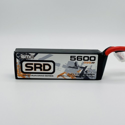 SMC Factory Spec5600mAh7.4V マッチドリポサドルパック SMC SRD 7.4V-5600mAh-150C Softcase Drag Racing pack (EC5