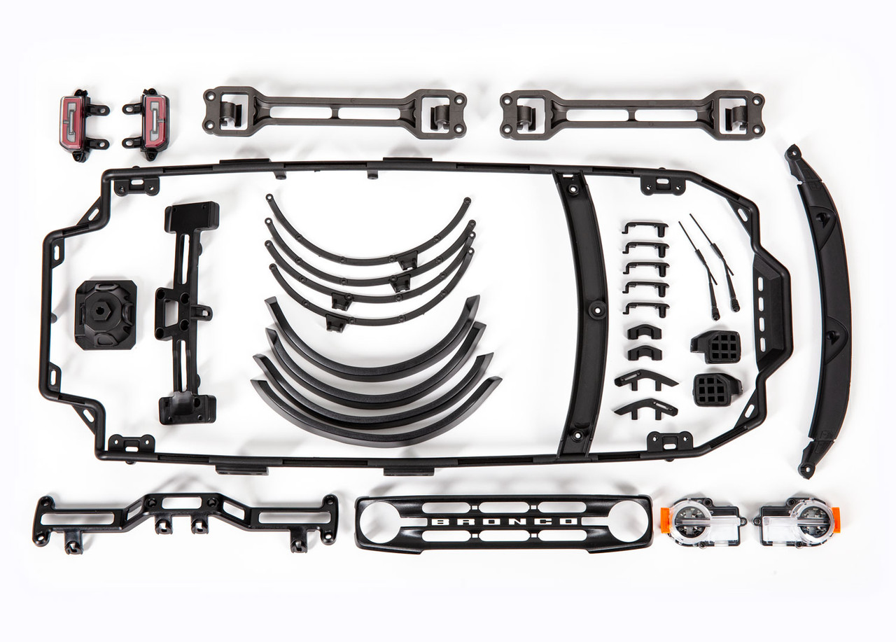 Traxxas 2021 Ford Bronco Lexan Body w/accessories (TRA9211)-BeachRC