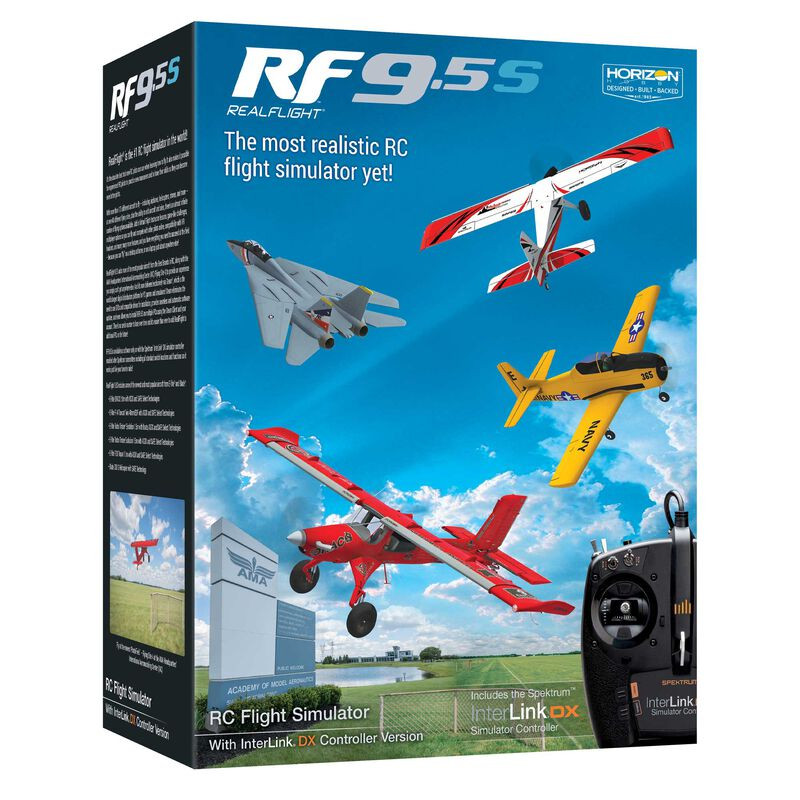 RealFlight 9.5S RC Flight Sim with InterLink Controller - BeachRC.com