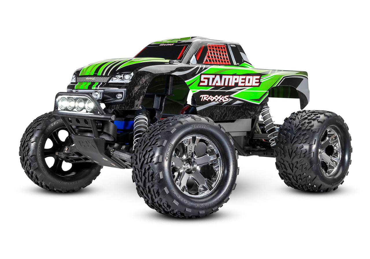 Traxxas Stampede 1/10 Scale Monster Truck (Green) (LED Lights