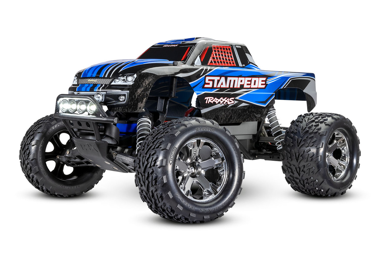 Traxxas Stampede 1/10 Scale Monster Truck (Blue) (LED Lights