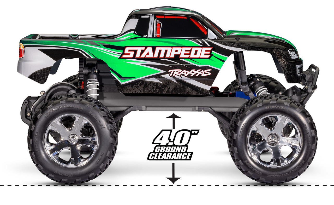 ② Traxxas Stampede 1/10 Scale Monster Truck (Blue) (LED Lights