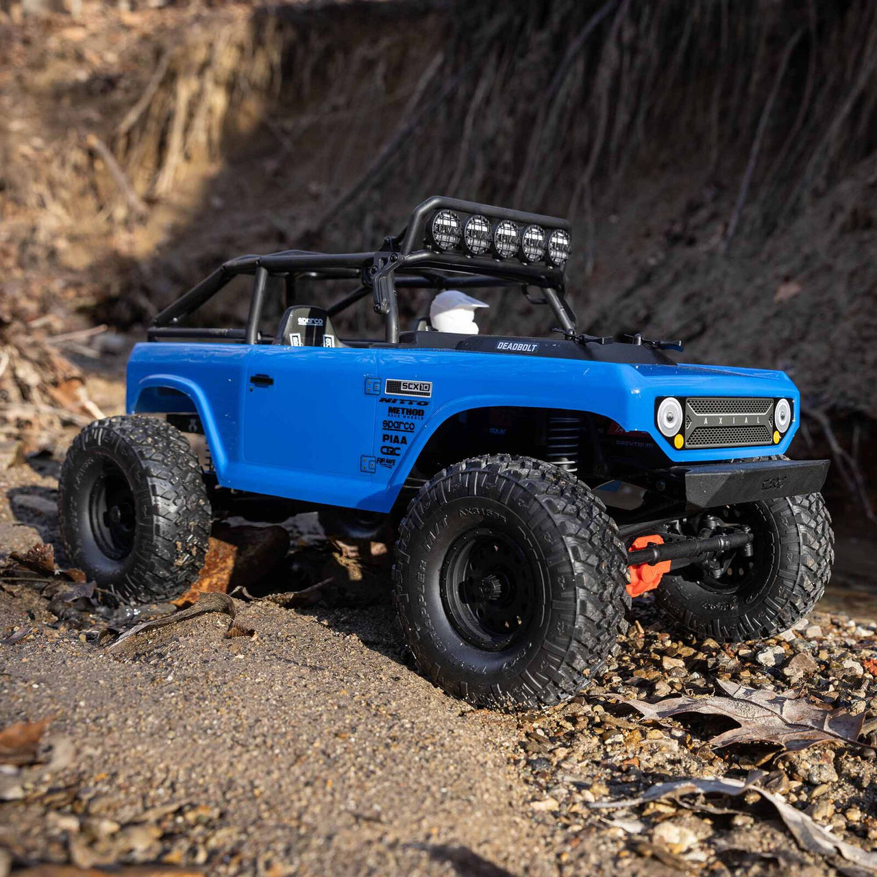 Axial 1/10 SCX10 II Deadbolt 4WD Brushed RTR, Blue - BeachRC.com