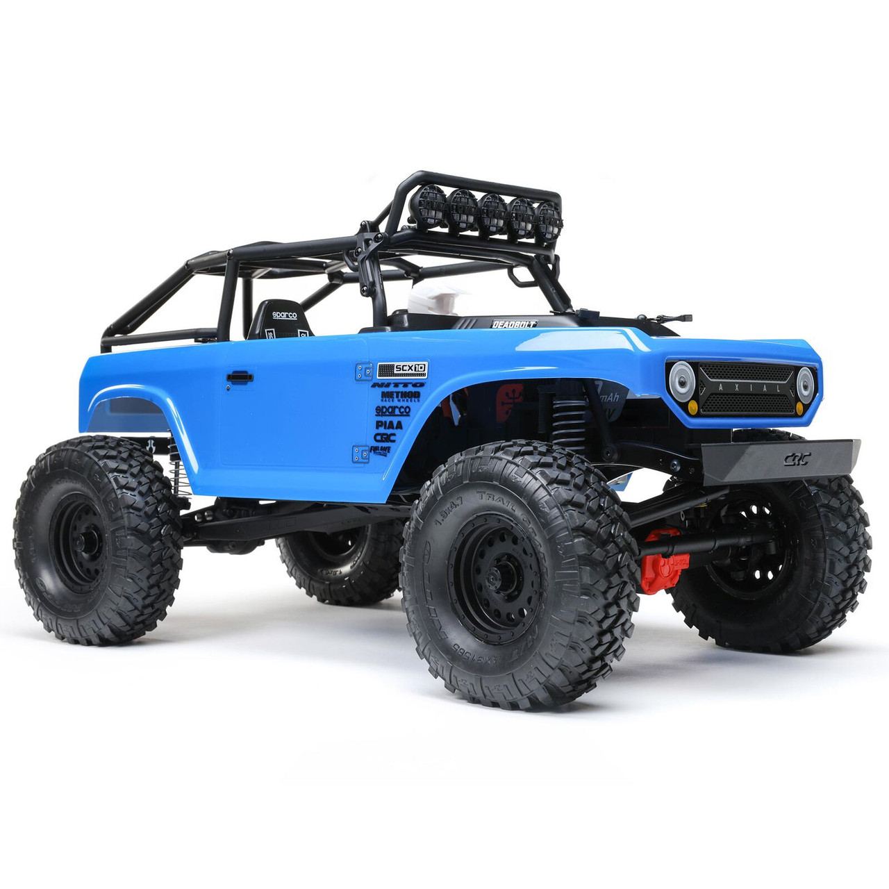 AN! Axial 1/10 SCX10 II Deadbolt 4WD Brushed RTR, Blue - BeachRC.com