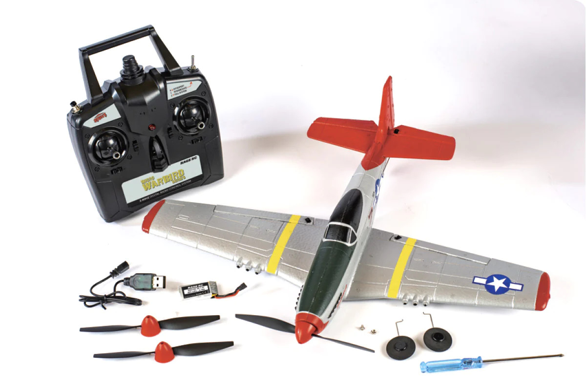Rage R/C - P-51D Mustang Micro RTF Airplane w/PASS - BeachRC.com
