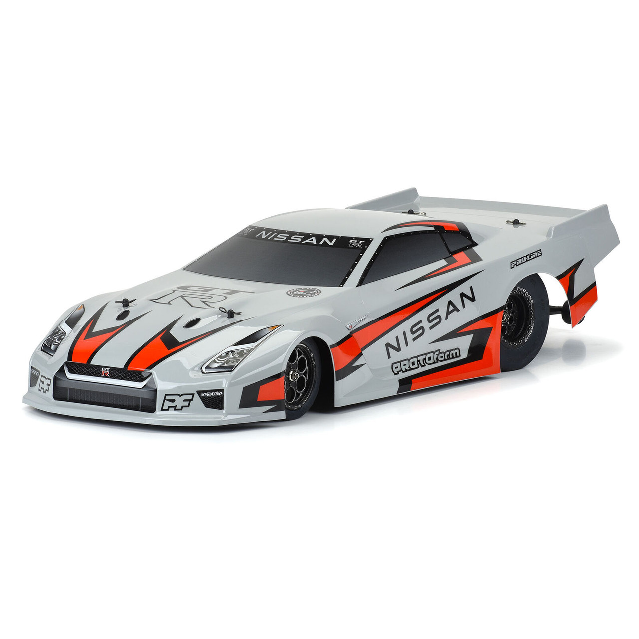 Protoform 1/10 Nissan GT-R R35 Pro Mod Tough-Color Gray Body: Drag Car ...