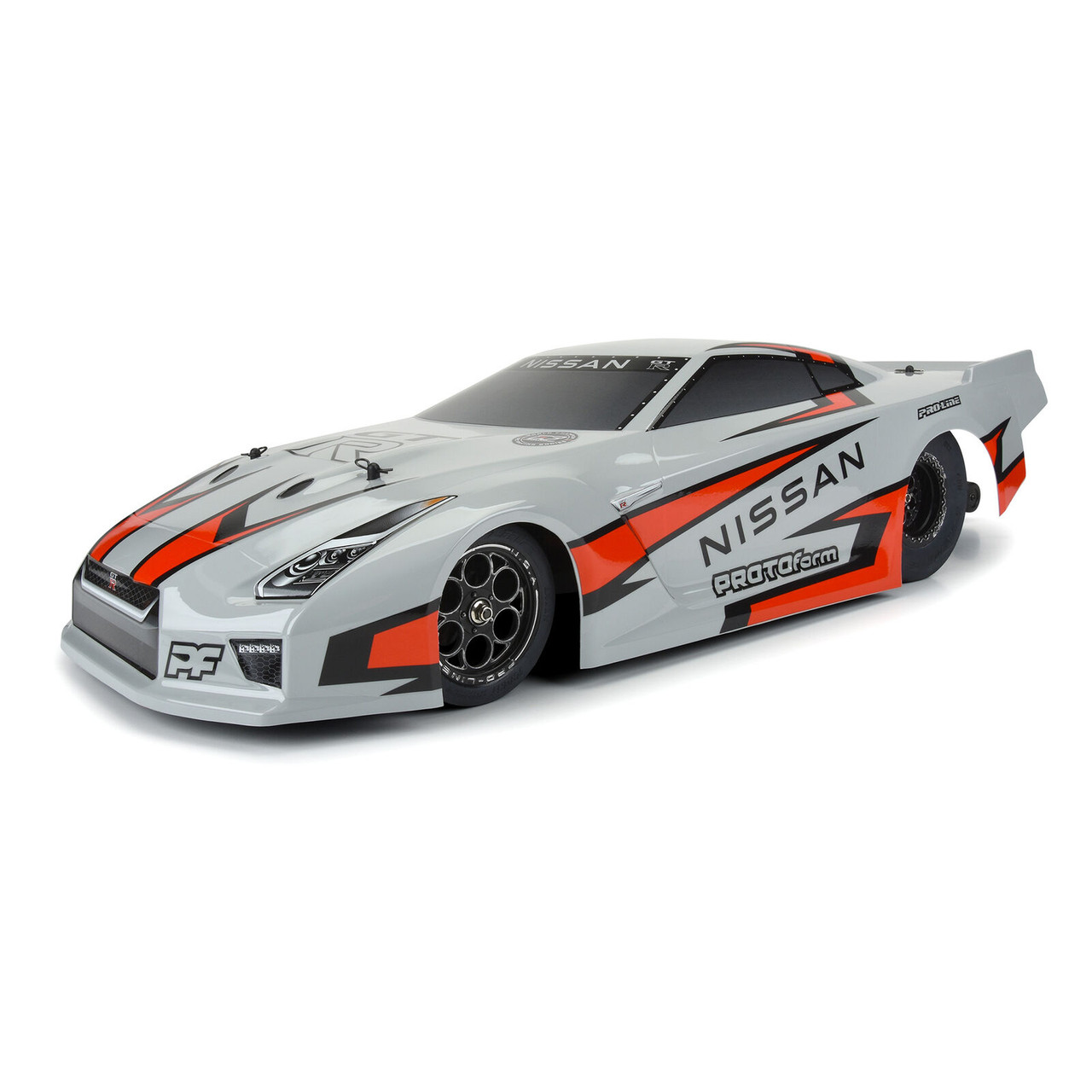 Protoform 1/10 Nissan GT-R R35 Pro Mod Tough-Color Gray Body: Drag