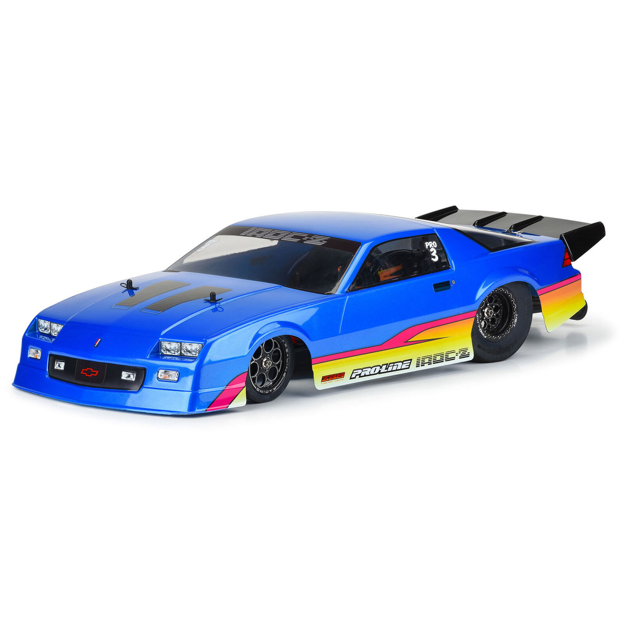 Pro-Line 1/10 Pre-Painted/Cut 1985 Chevy Camaro IROC-Z Blue Body