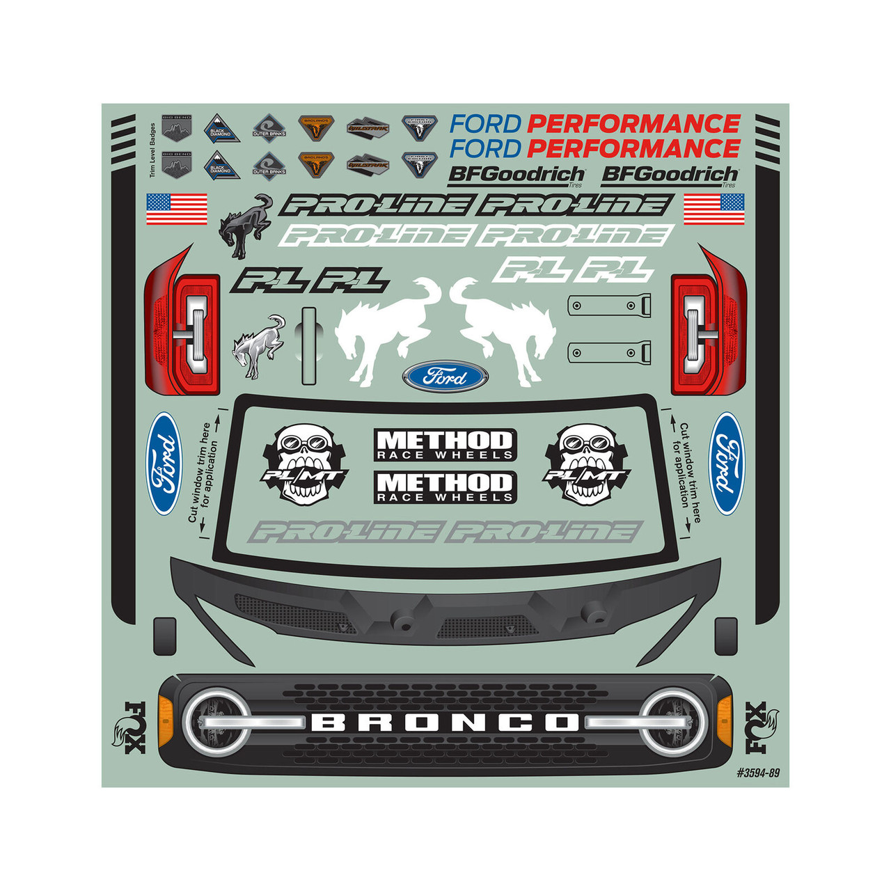 Pro-Line 1/8 2021 Ford Bronco Clear Body: MAXX, E-REVO 2.0 Pro-Line 1/8 2021 Ford Bronco Clear Body: MAXX, E-REVO 2.0