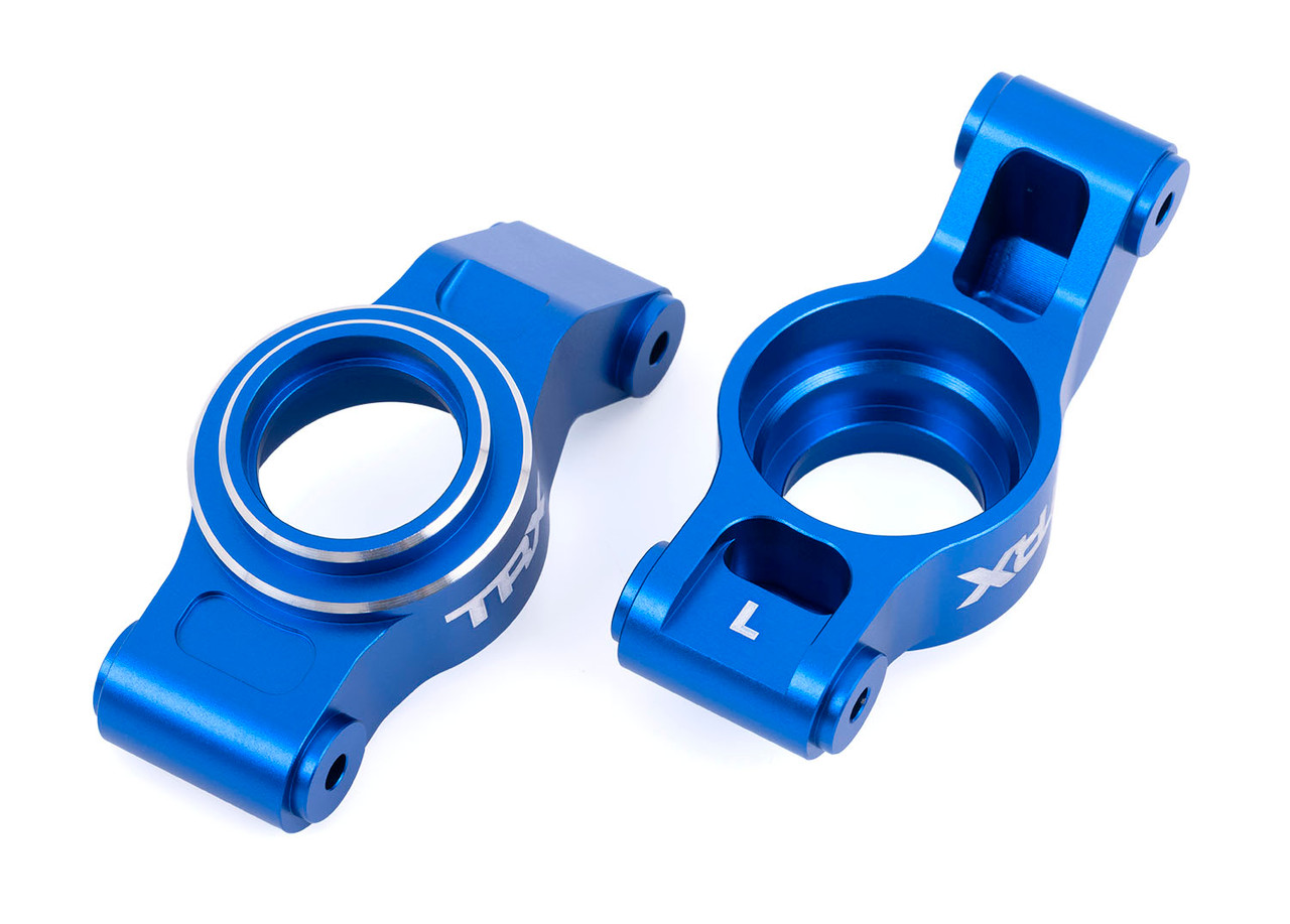 Traxxas Aluminum Stub Axle Carriers (XRT/Xmaxx) Blue - BeachRC.com