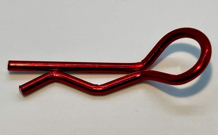 Assault RC Heavy Duty Large Bent Body Clips (Metallic Red) (5pk ...