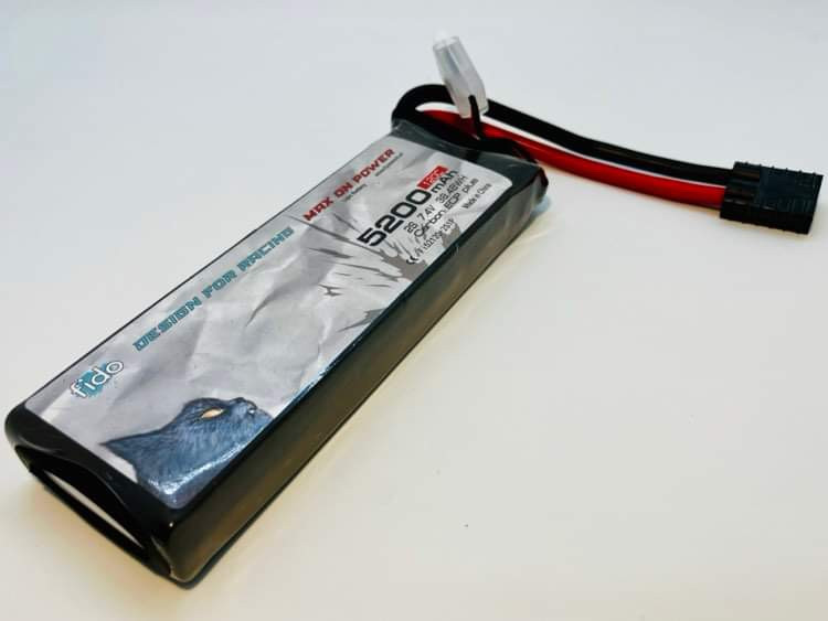 Fido LipoMaxx RC Racing Lipo Battery 5200mAh 2S 7.4V Stick Pack
