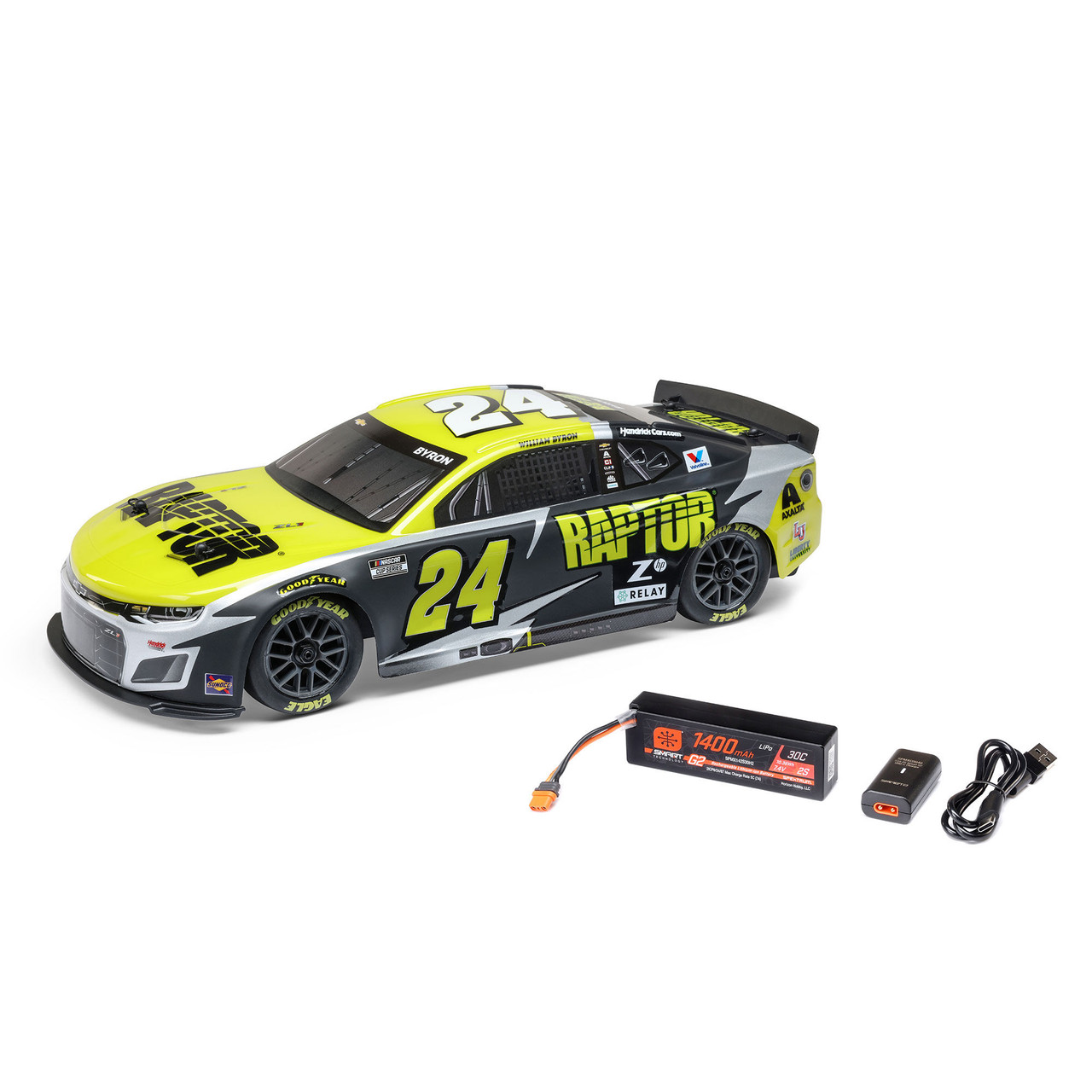 ＳPEED Losi 1/12 NASCAR RC Racecar William Byron No. 24 2025 Raptor