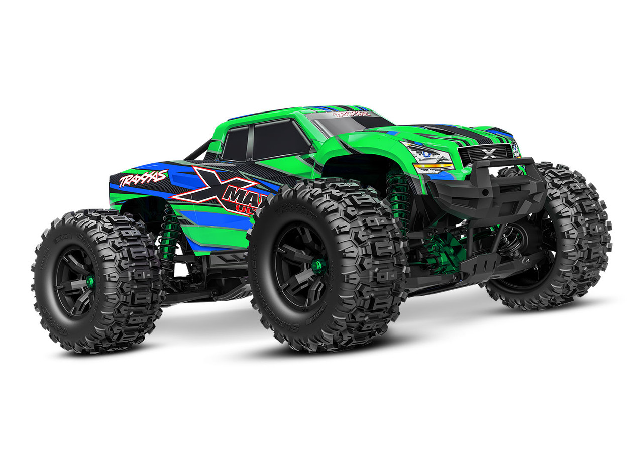team c racing t8e v3 with 4s lipo Traxxas 1/10 Maxx RTR Monster Truck WideMaxx board telemetry Team Corally Syncro-4 1/8 4S