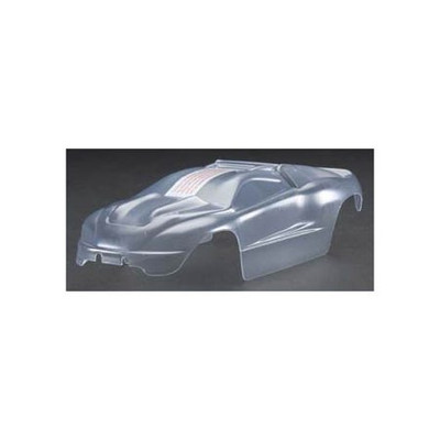Traxxas 1/16 E-Revo Body w/Grill & Light Decals (Clear) (TRA7111)