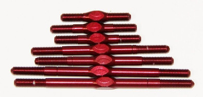 GFRP Red Aluminum Turnbuckle Kit for GFR1 and Havoc 3.1