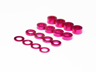 Assault RC Revolver M3 Ball Stud Washer Set (Pink) (16) Assault RC Revolver M3 Ball Stud Washer Set (Pink) (16)