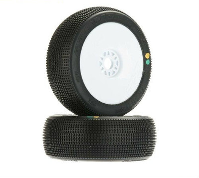 Pro-Line Fugitive Lite Pre-Mounted 1/8 Buggy Tires (White) (2) (X3)