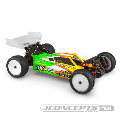 JConcepts HB D418 "F2" 1/10 Buggy Body w/6.5" Aero Wing (Clear) JConcepts HB D418 "F2" 1/10 Buggy Body w/6.5" Aero Wing (Clear)