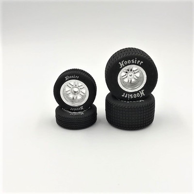 1RC FR/RR Tires & Wheels (Chrome) (Sprint Car) 1RC FR/RR Tires & Wheels (Chrome) (Sprint Car)