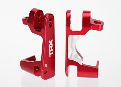 TRAXXAS Aluminum Caster Block Set (2) (Red) (TRA6832R)