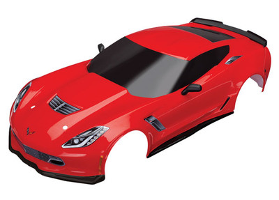 Traxxas Chevrolet Corvette Z06 Body with Decals (Red) (TRA8386R) Traxxas Chevrolet Corvette Z06 Body with Decals (Red) (TRA8386R)