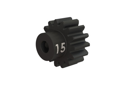 Traxxas Heavy Duty 15-T pinion (32-p) (machined, hardened steel) w/set screw (TRA3945X)