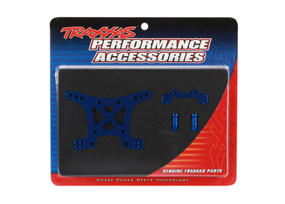 Traxxas Aluminum Front Shock Tower (Blue) (TRA6839X) Traxxas Aluminum Front Shock Tower (Blue) (TRA6839X)