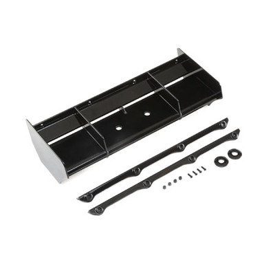 Team Losi Racing Plastic 1/8 Buggy Wing w/Wickerbill (Black) (IFMAR Legal) (TLR240010) Team Losi Racing Plastic 1/8 Buggy Wing w/Wickerbill (Black) (IFMAR Legal) (TLR240010)