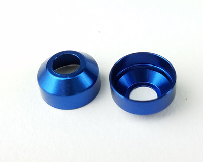 Custom Works Aluminum CVA Collars (2) (Blue)