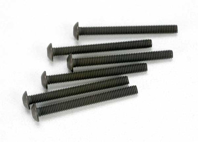 Traxxas 3x30mm Button Head Machine Screws (6) (TRA2582) Traxxas 3x30mm Button Head Machine Screws (6) (TRA2582)