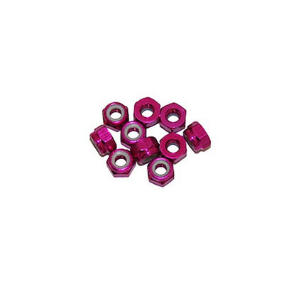 Ultimate Racing 3mm Aluminum Nylock Nut (Pink) (10pcs) (UR1502-PK) Ultimate Racing 3mm Aluminum Nylock Nut (Pink) (10pcs) (UR1502-PK)
