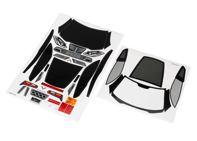 Traxxas Racing Decal sheets, Chevrolet Corvette Z06 (TRA8387) Traxxas Racing Decal sheets, Chevrolet Corvette Z06 (TRA8387)