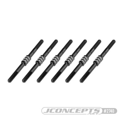 JConcepts RC10 B6.1 Fin Titanium Turnbuckle Set (Black) (JCO2740) JConcepts RC10 B6.1 Fin Titanium Turnbuckle Set (Black) (JCO2740)