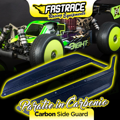 FasTrace side plates in carbon/kevlar side guard for TLR 8ight-X FasTrace side plates in carbon/kevlar side guard for TLR 8ight-X