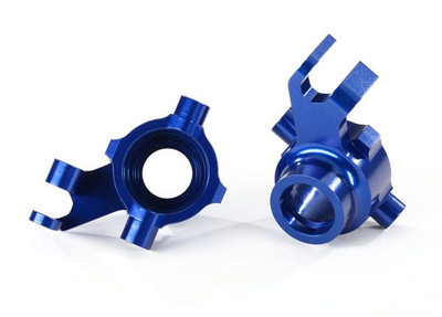 Traxxas Steering blocks, 6061-T6 aluminum (blue-anodized), left & right (TRA8937X) Traxxas Steering blocks, 6061-T6 aluminum (blue-anodized), left & right (TRA8937X)