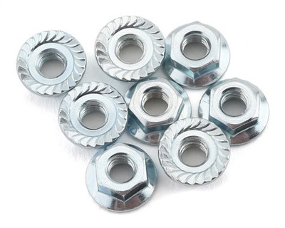 Custom Works M4 Serrated Flanged Wheel Nuts (8) Custom Works M4 Serrated Flanged Wheel Nuts (8)