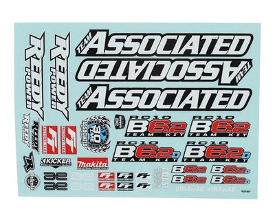 Team Associated RC10 B6.2 Decal Sheet
