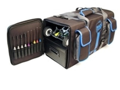 DOUBLE BUGGY RACECASE HAULER BAG BLUE TRIM W/2 DRAWERS (RCE2024X) DOUBLE BUGGY RACECASE HAULER BAG BLUE TRIM W/2 DRAWERS (RCE2024X)