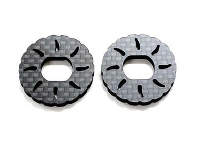 Assault RC Carbon Fiber Vented Brake Rotor Set (2pcs) for JQ Racing Black Edition Assault RC Carbon Fiber Vented Brake Rotor Set (2pcs) for JQ Racing Black Edition