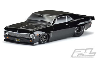 Pro-Line 1969 Chevrolet Nova Tough-Color Short Course Drag Car Body (Black)