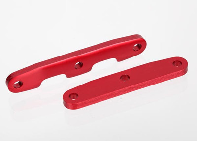 Traxxas Aluminum Bulkhead Front & Rear Tie Bar Set (Red) Traxxas Aluminum Bulkhead Front & Rear Tie Bar Set (Red)