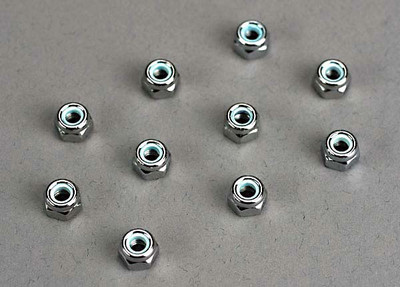 Traxxas 4mm Locknut (10) (TRA1747) Traxxas 4mm Locknut (10) (TRA1747)